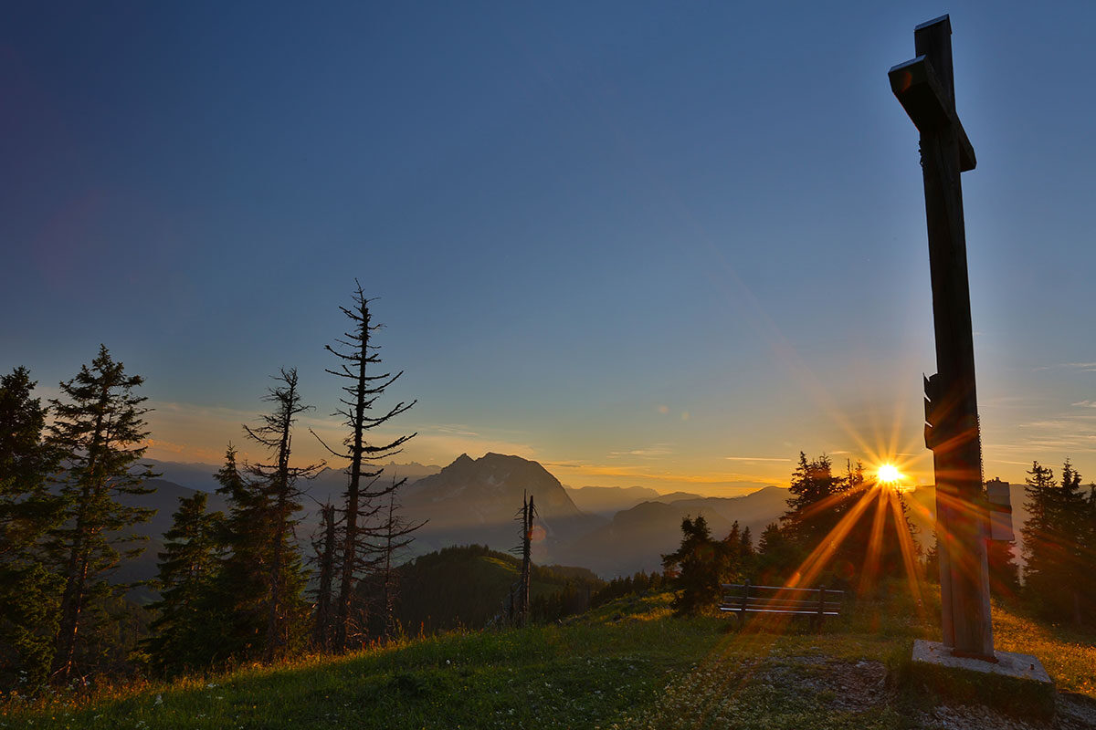 Sonnenuntergang auf der Hohen Trett
