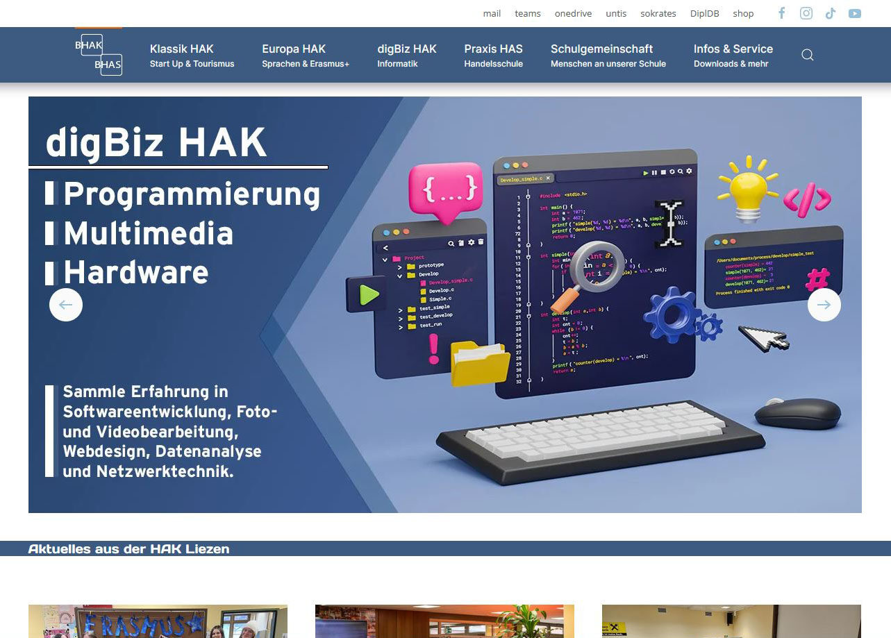 Website HAK Liezen